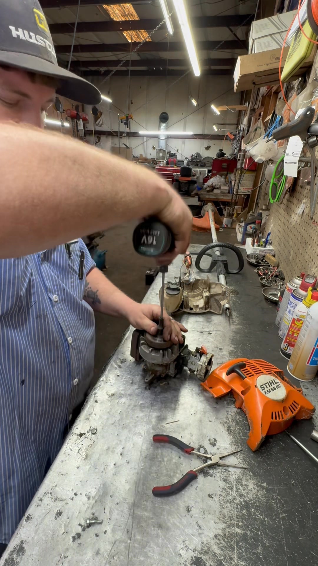 Fs56 noisy clutch fixed #mechanic #stihl #repair #fypシ゚viralシfypシ゚ ...