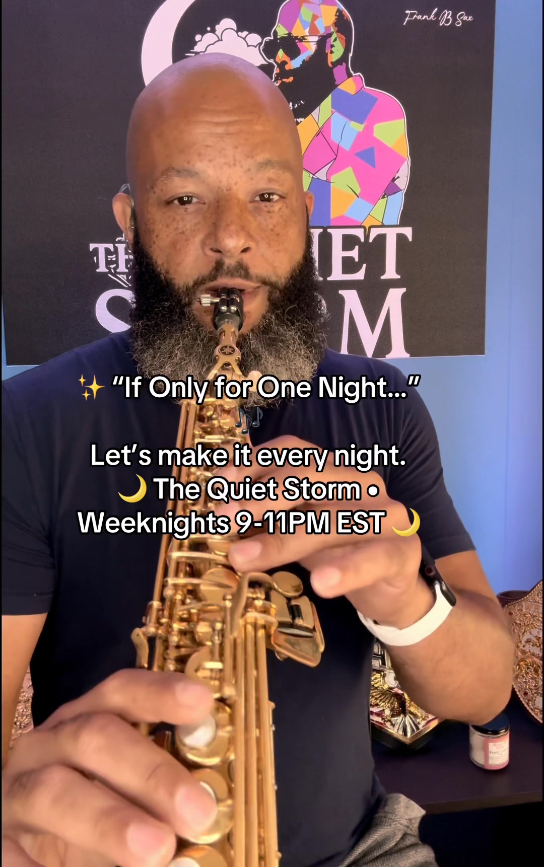 When the night calls for smooth vibes 🎷 Join me for The Quiet Storm 🌙 ...