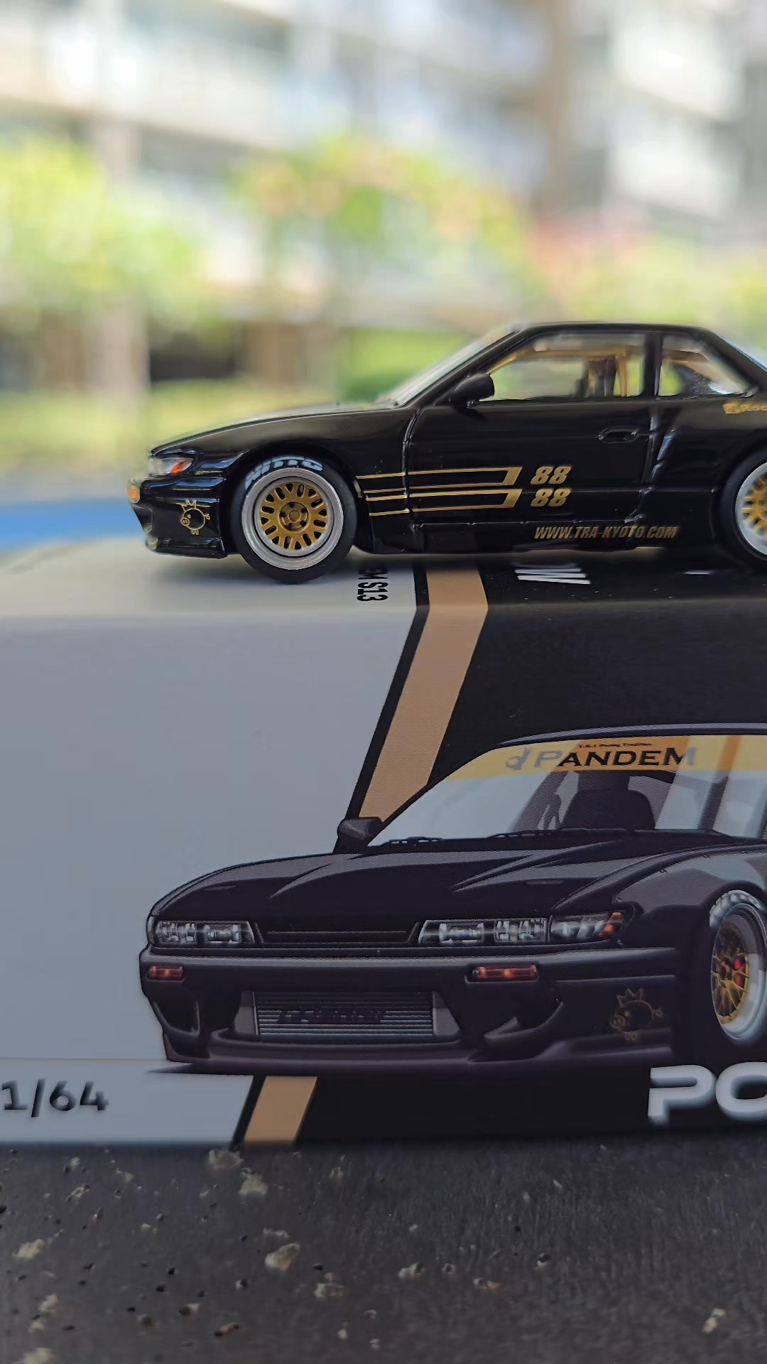 Modellino Pop Race Honda Civic Pandem EG6 Kanjozoku &ndash; Scala 1:64, Nuovo 2024