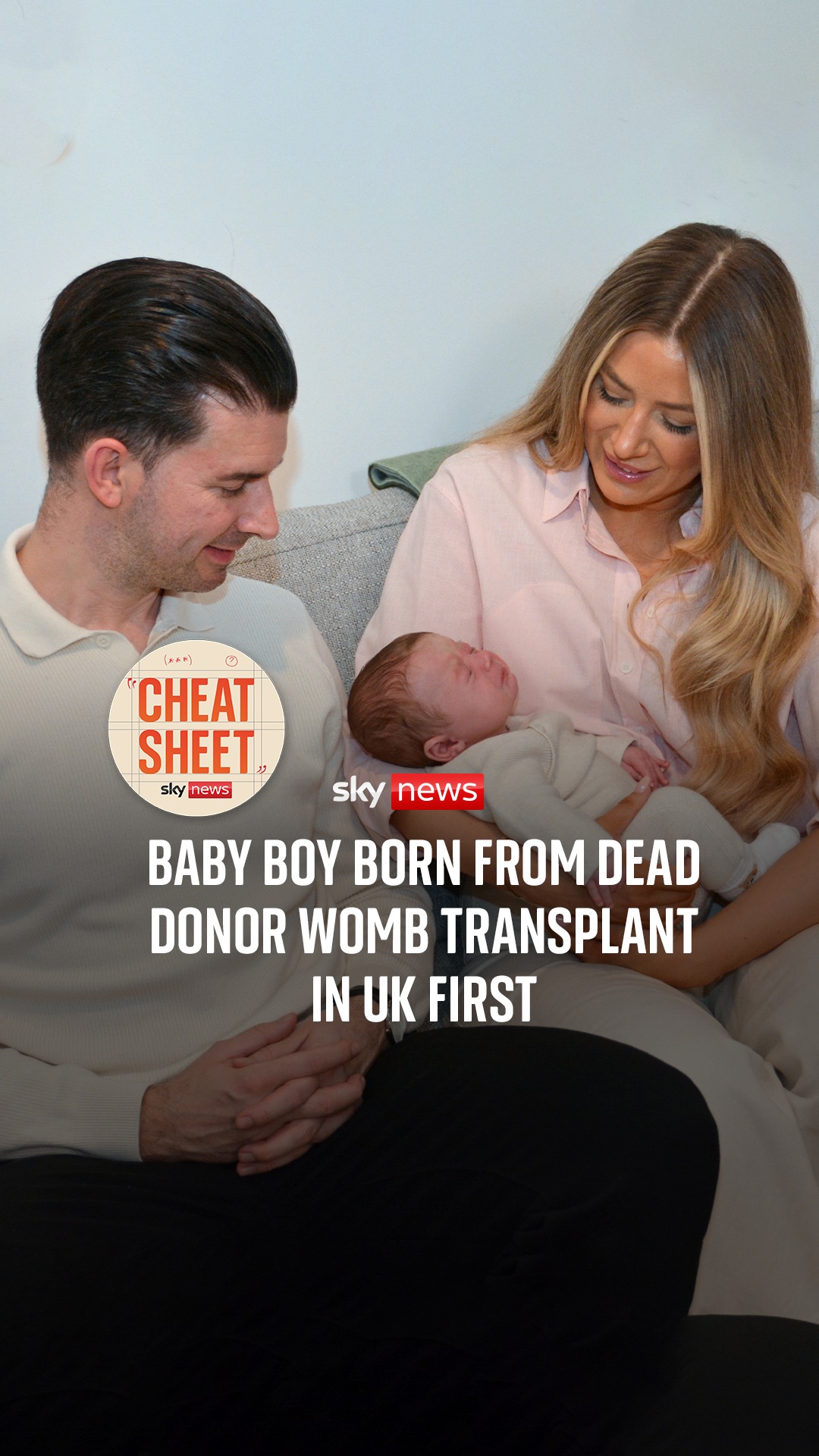A baby boy has become the first child in the UK to be born to a mother ...