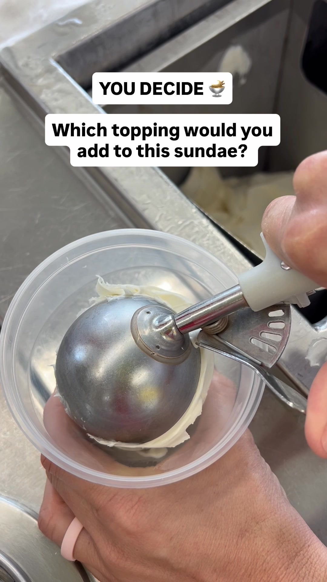 Drop what you're topping this sundae with 👇 #eatandys # ...