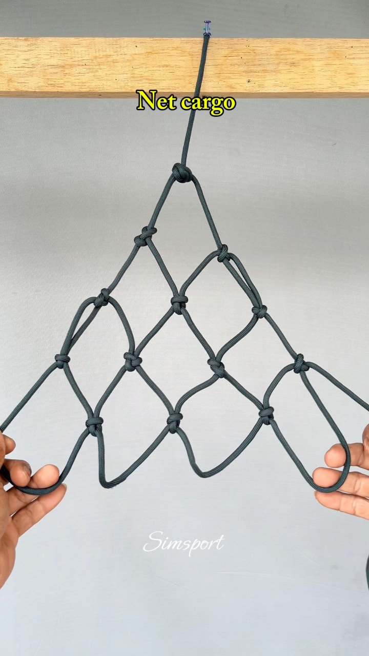 The first step is to make a cargo net #knot #net | Nandang Safaat ...