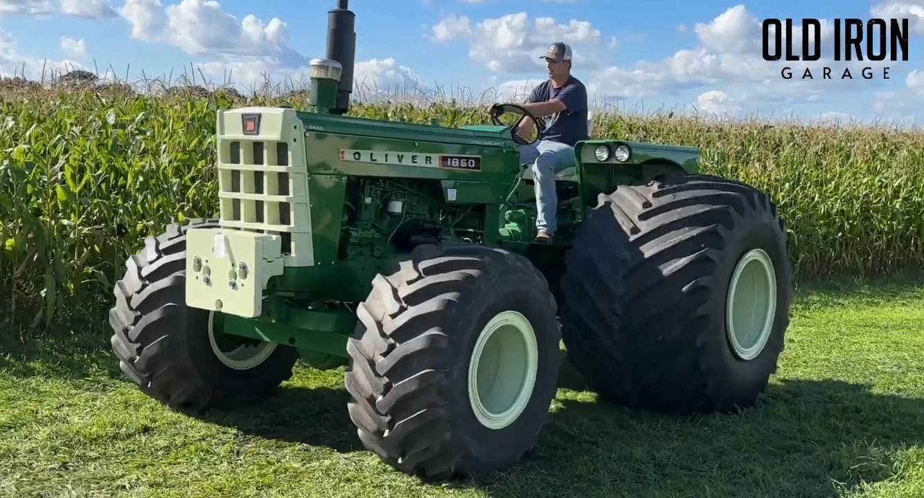 Check out this Oliver 1850 Diesel with MFWD! This was a robust