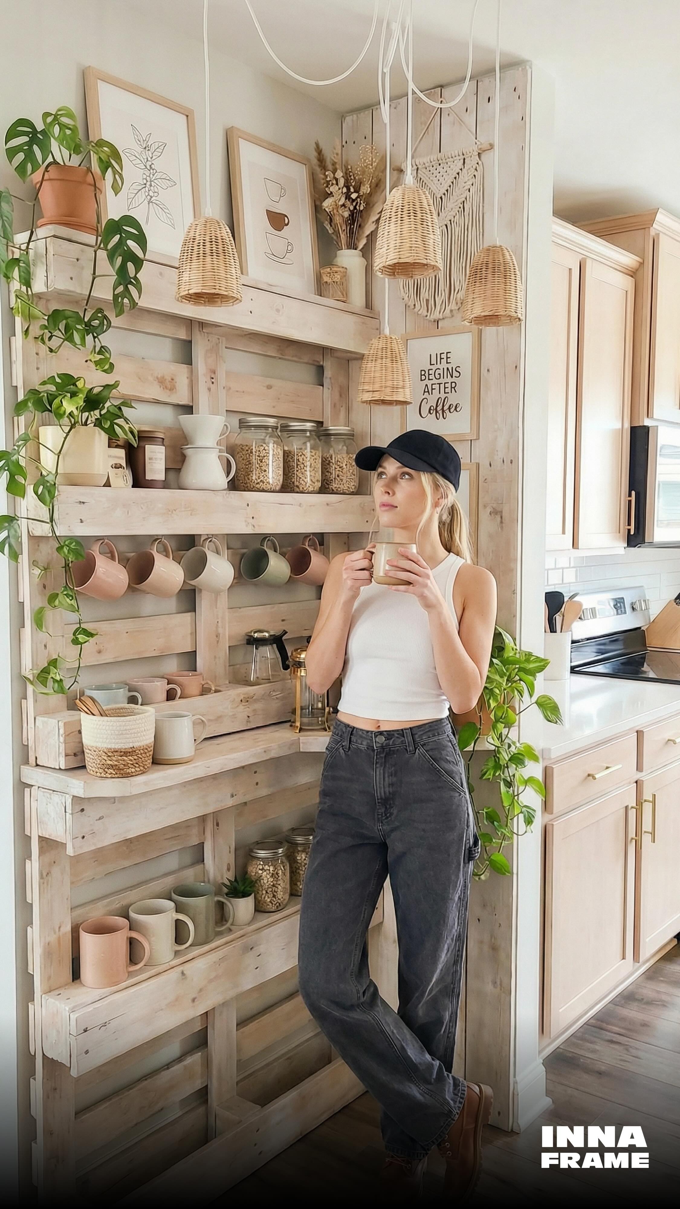 This little corner changed everything ☕? A simple DIY coffee 