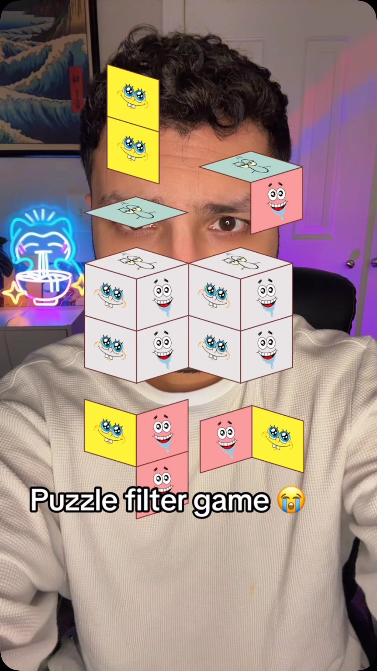 SpongeBob Puzzle Filter Game 😱! #spongebob #reels #filter #reelsvideo # ...