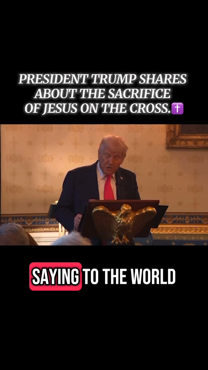 POWERFUL: President Trump shares about the TRUE MEANING of Easter from ...