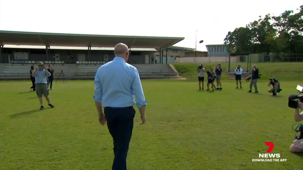 Blood has been spilled on the election campaign when a wayward footy ...