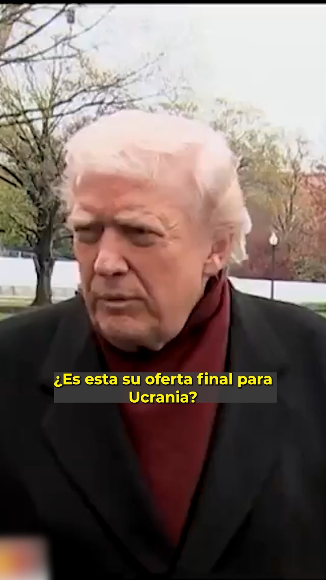 Trump aseguró que su propuesta para Ucrania no es definitiva y reiteró ...