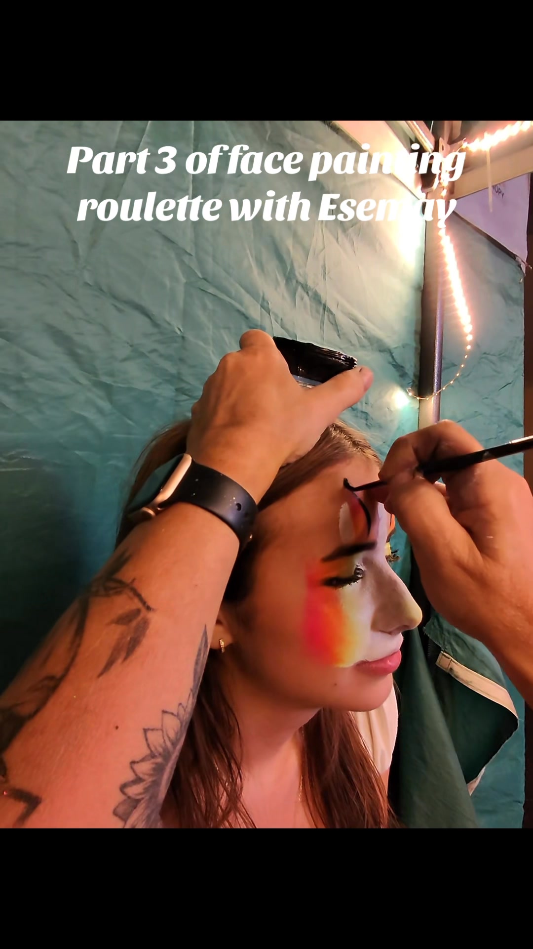 Over 8 mil views, This gal had no idea what face painting she was ...