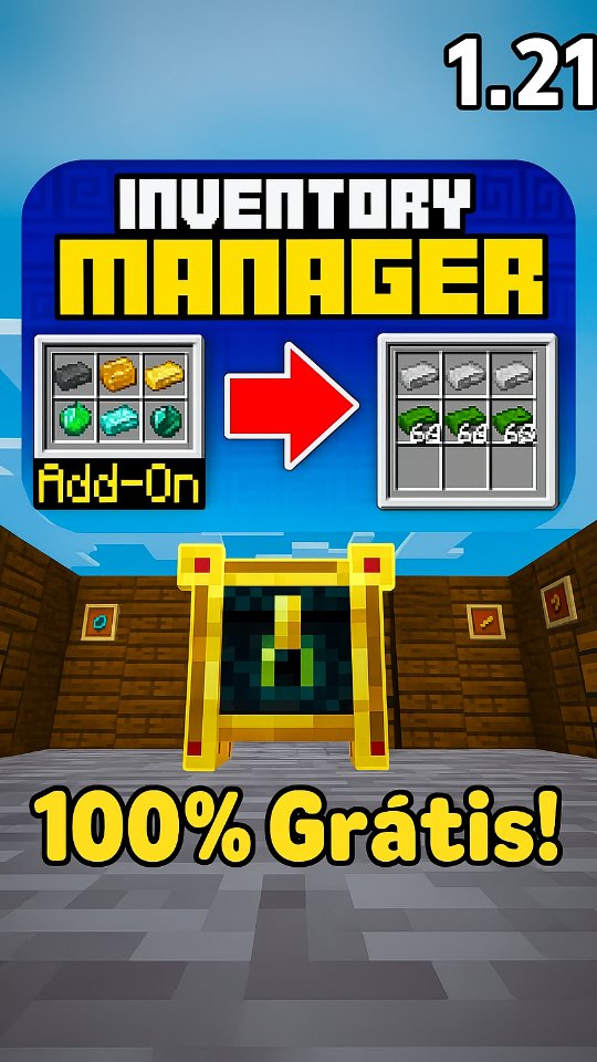 INVENTORY MANAGER – Melhor Addon Grátis do Minecraft Bedrock 1.21 ...