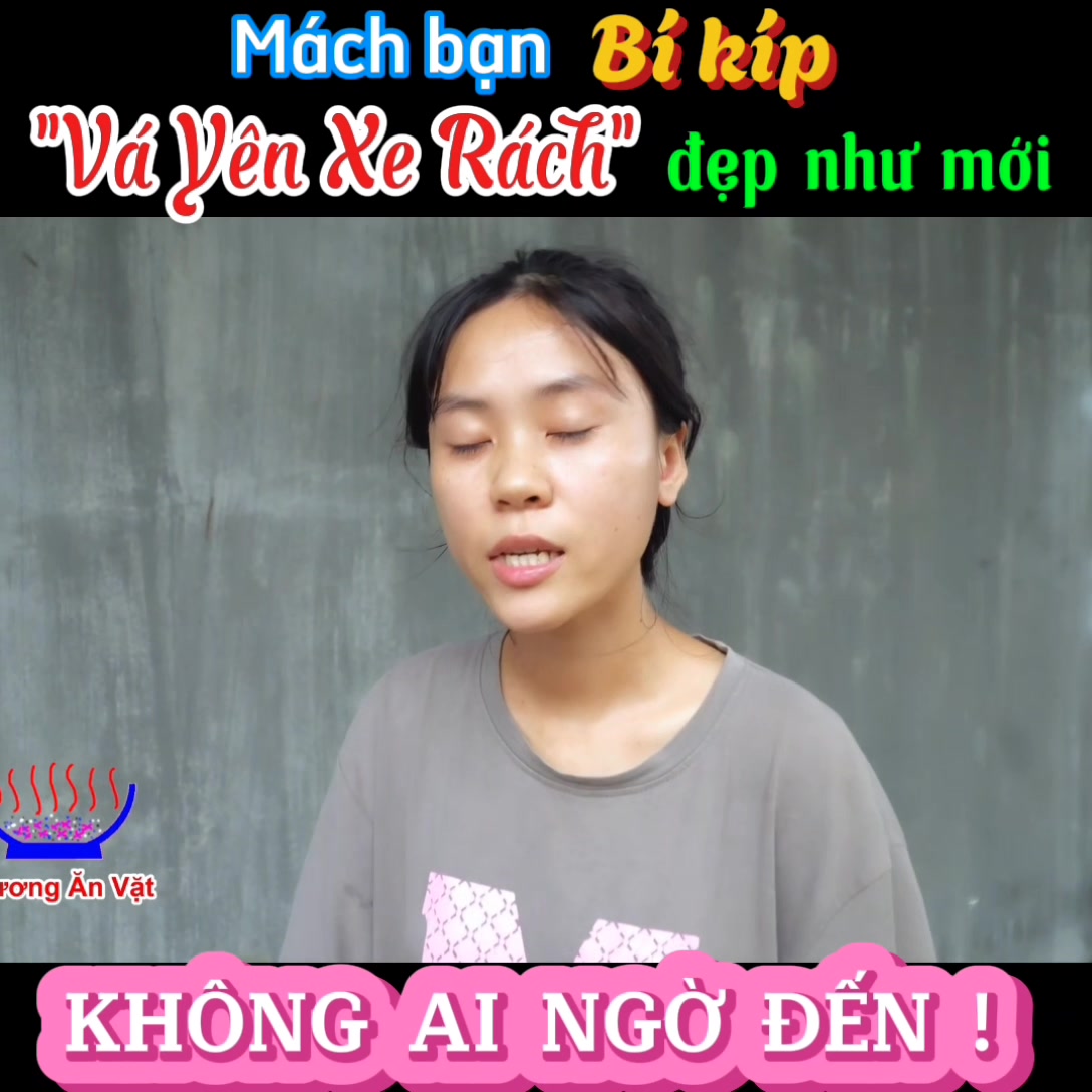 Yên Xe Bị Rách Hư Không Cần Thay Tốn Tiền ! Tôi Sẽ Chỉ Cách Vá Yên Xe ...