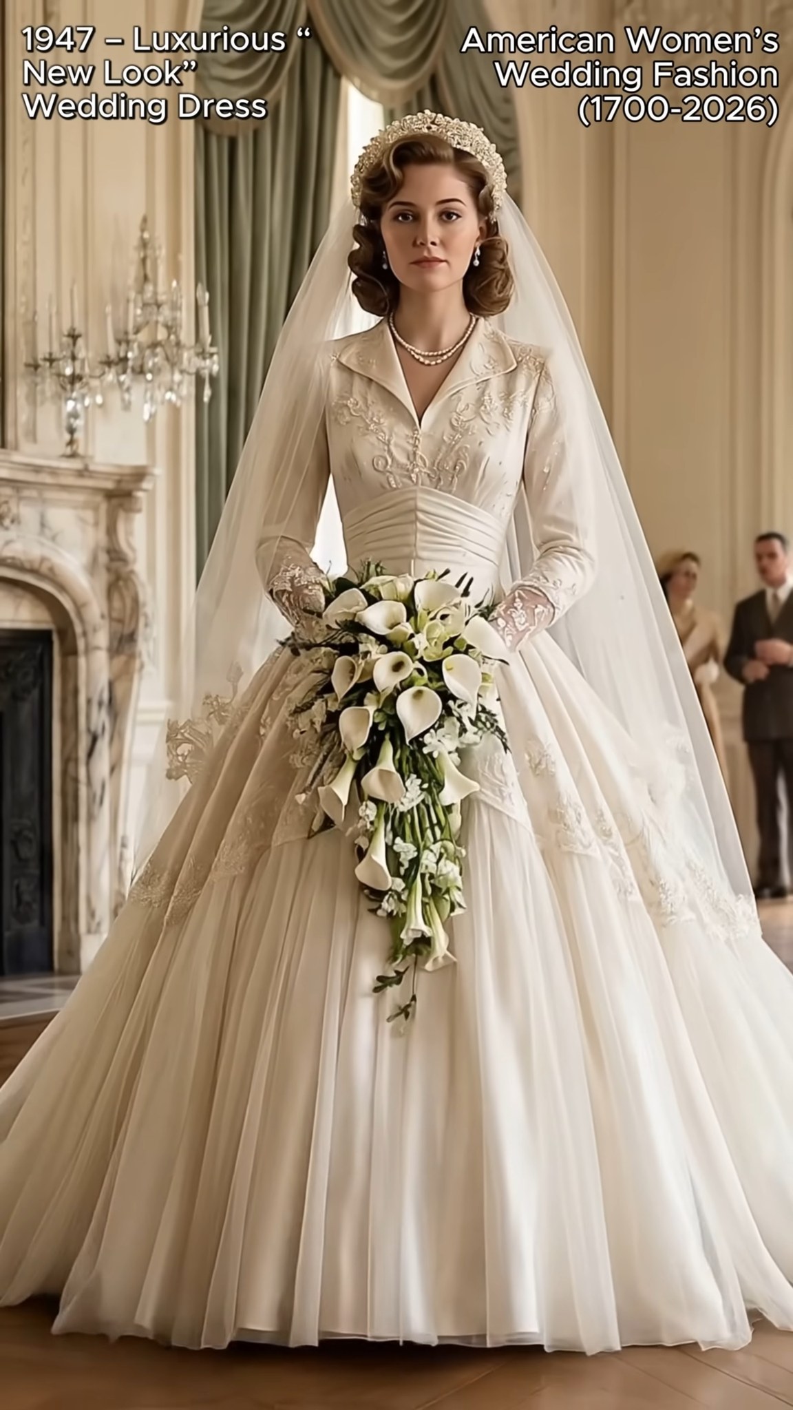 fancy dresses in 1947 Dior's New Look gown with taupe sash and roses Size:10 YEAR SID-D27057 Old Navy | Dresses Costume