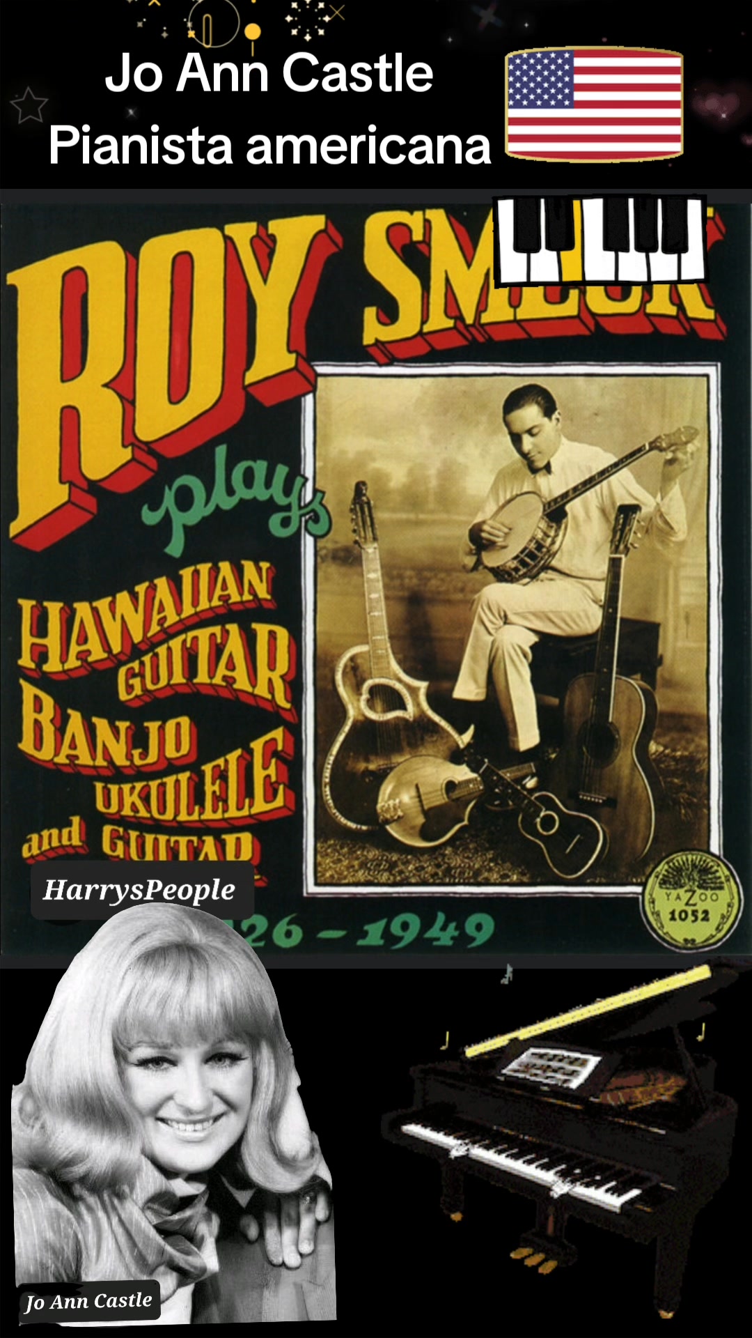 Jo Ann Castle's ragtime style and improvisation