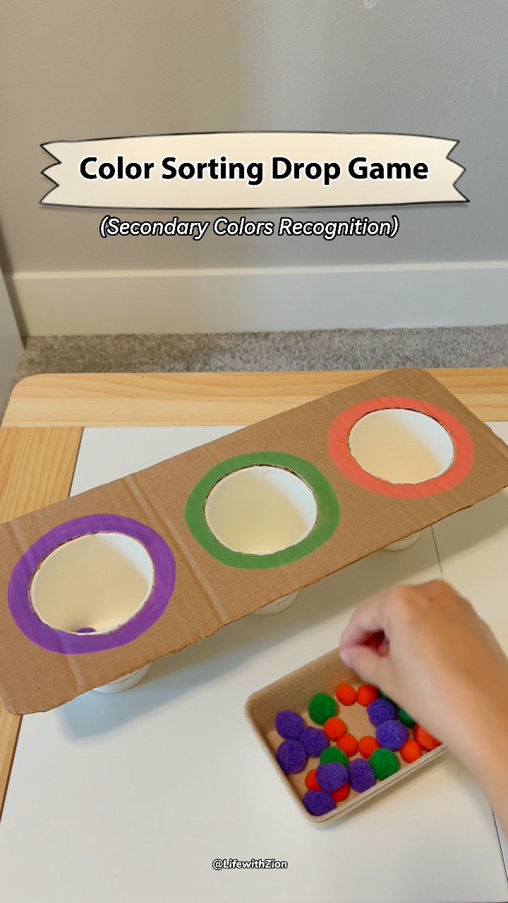 Can your little one match the secondary colors?🎨🟢🟠🟣 Try this fun ...