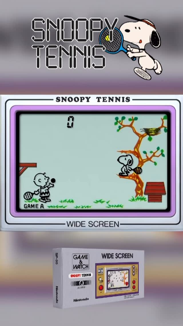 1982 Nintendo Snoopy Tennis with original box and papers