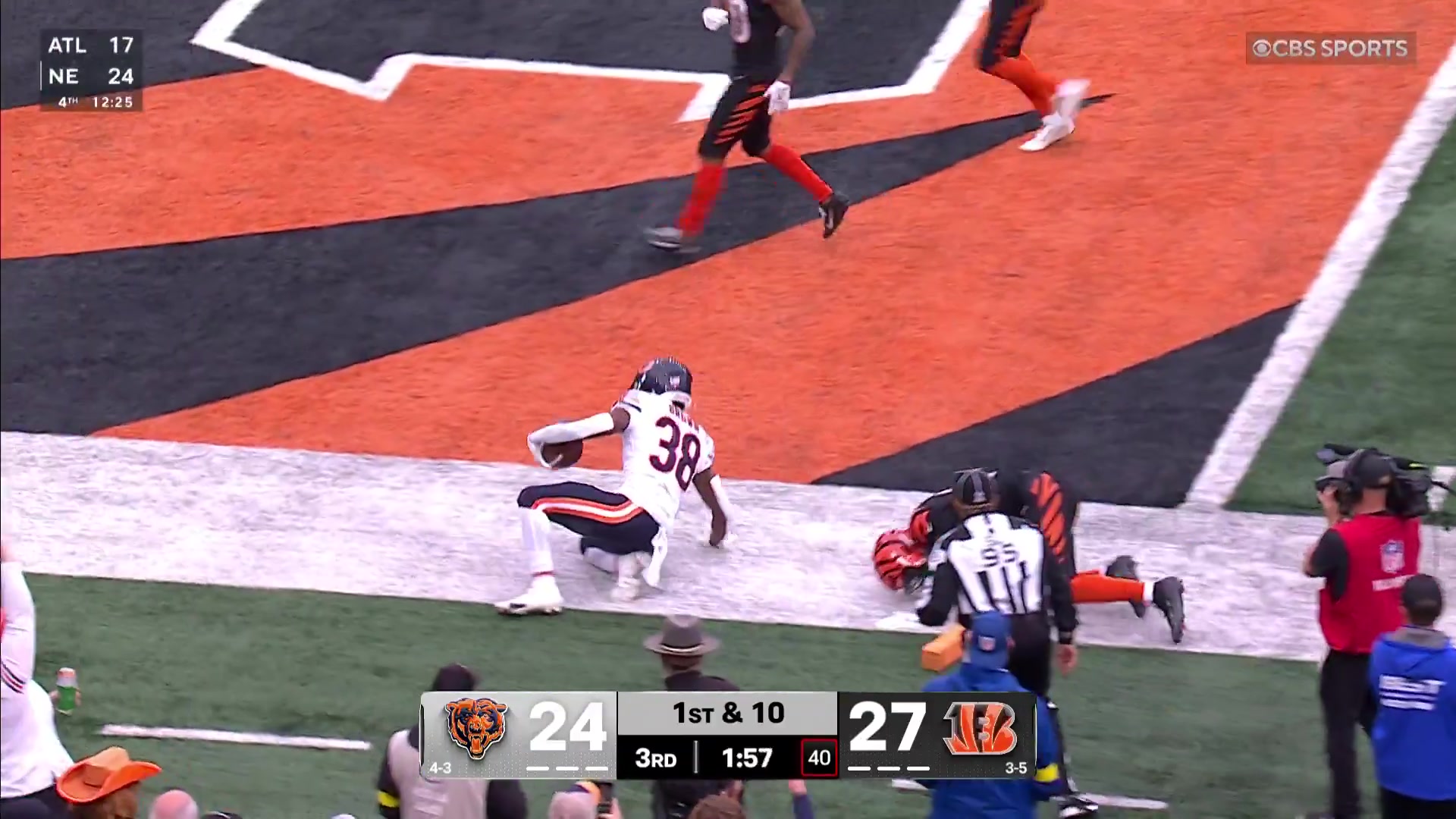 Brittain Brown. First NFL touchdown! (via CBS Sports) | Marquee Sports ...