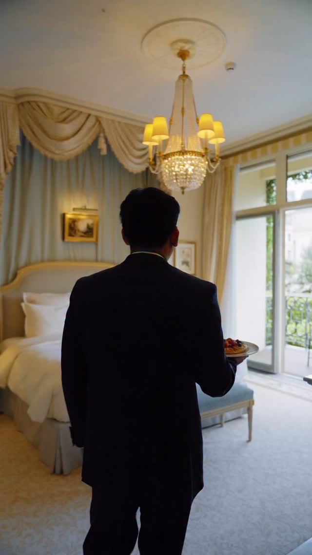 Awaken to a private Ritz garden view and the quiet luxury of breakfast ...