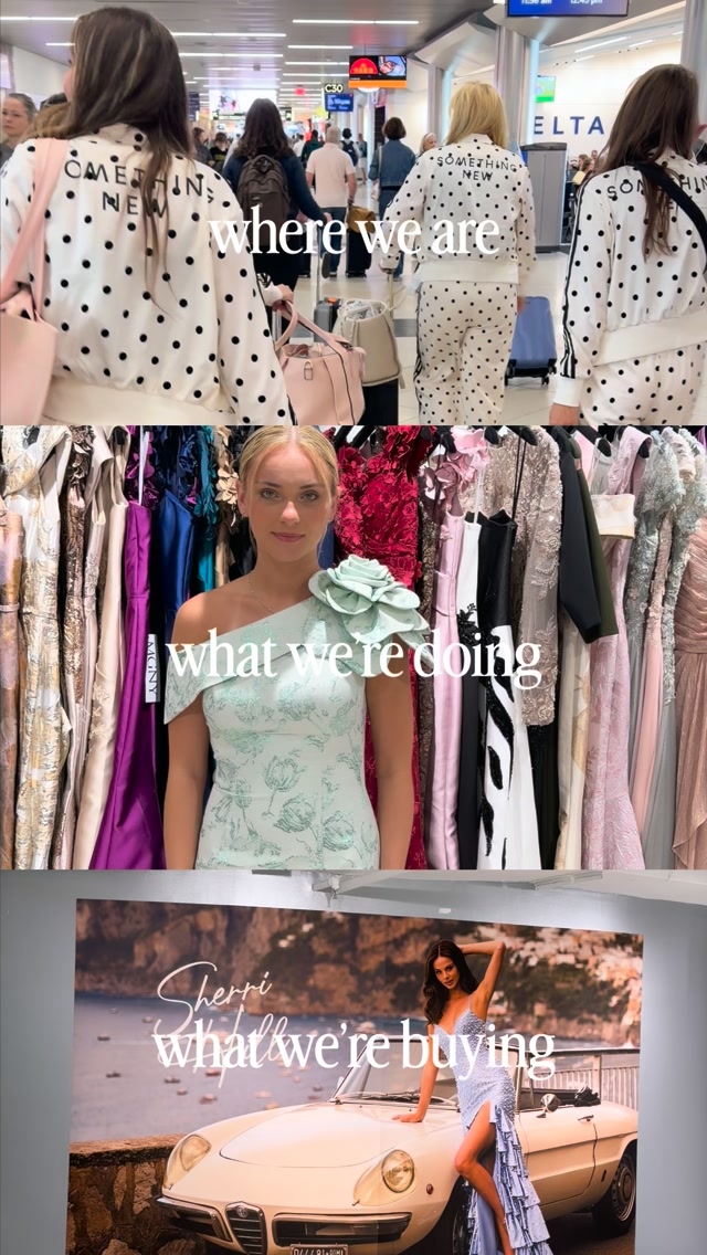 Atlanta Prom Market. Day one. Currently deciding which dresses get to come home with us. 🩵 #prom #homecoming #coloradosprings #hoco #explorepage | Something New Prom