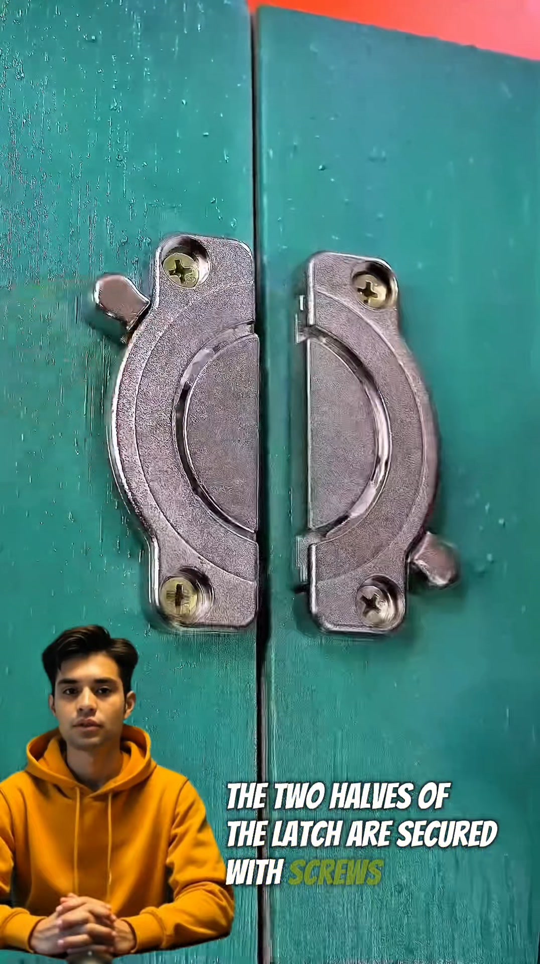 Securing doors with this quick slide latch install #CabinetHardware # ...