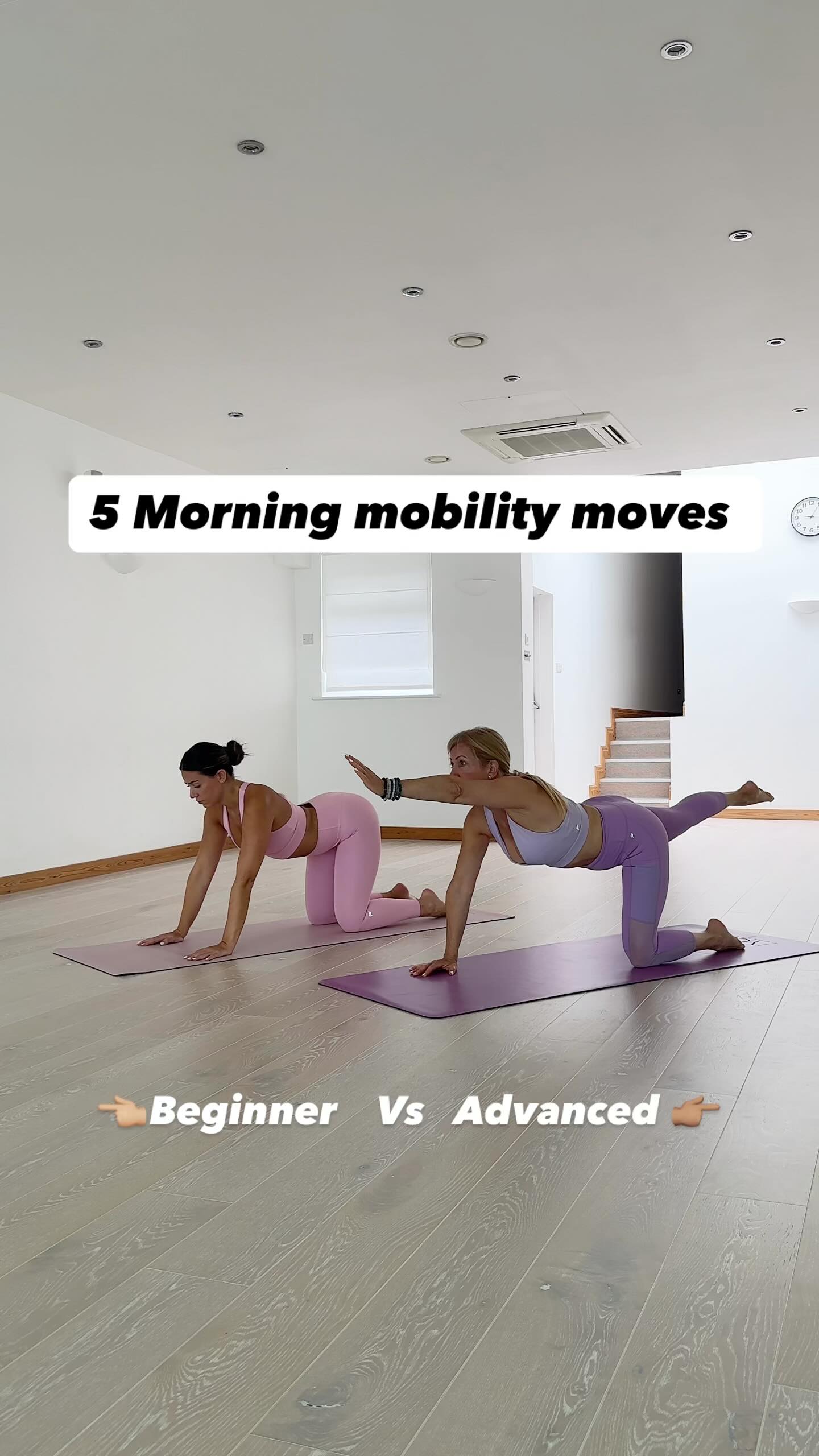 Morning full body mobility for your routine 🙌🏽 Move at a pace that ...