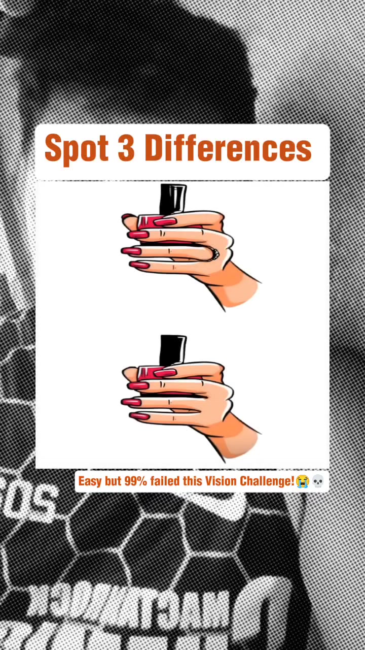 Spot 3 Differences 🤔 Easy but 99% failed this Vision Challenge!😭💀 You ...