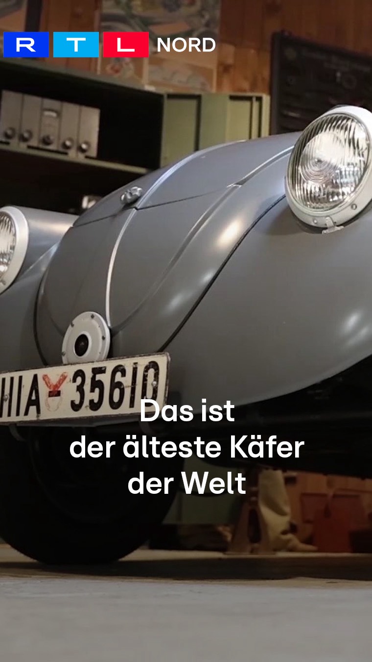Der älteste VW-Käfer ist wieder auf den Straßen! Der Fahrer ist ein ...
