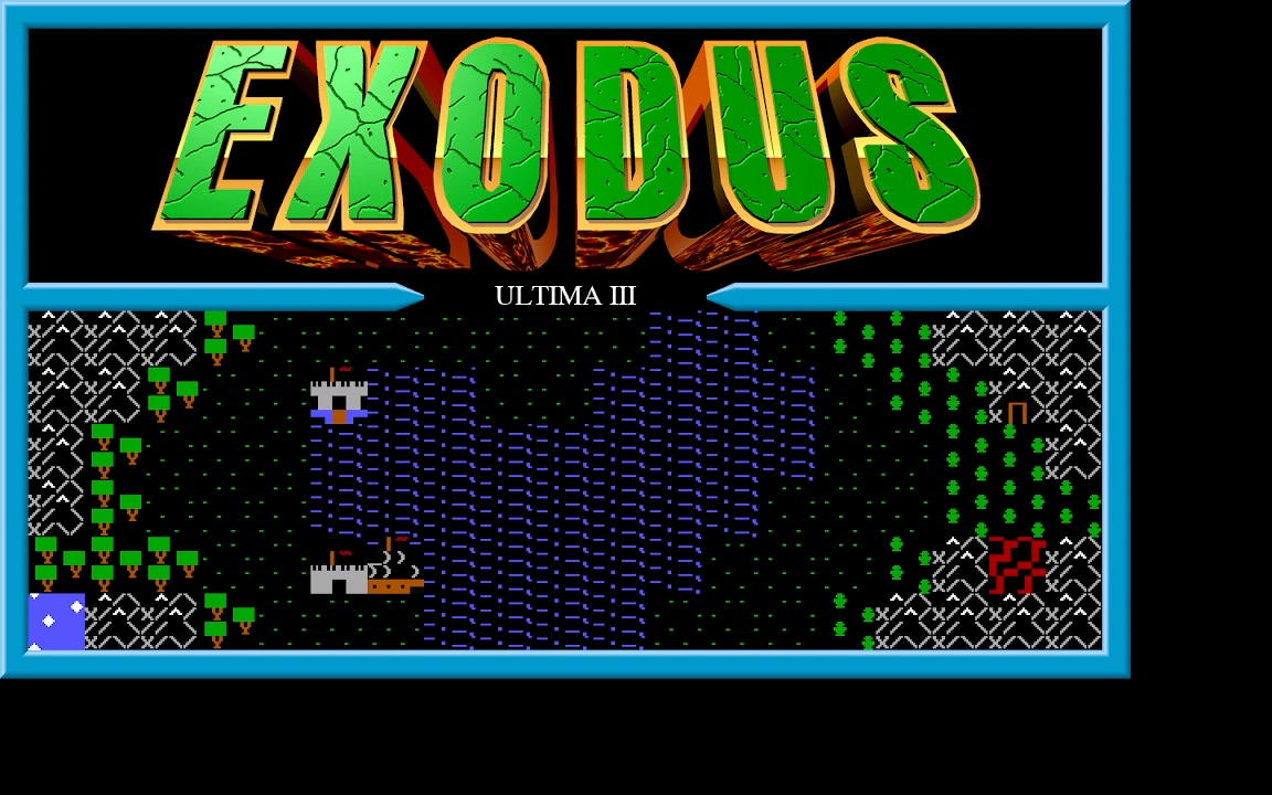 Ultima III IBM CP437 tileset for Lairware on Linux Mint