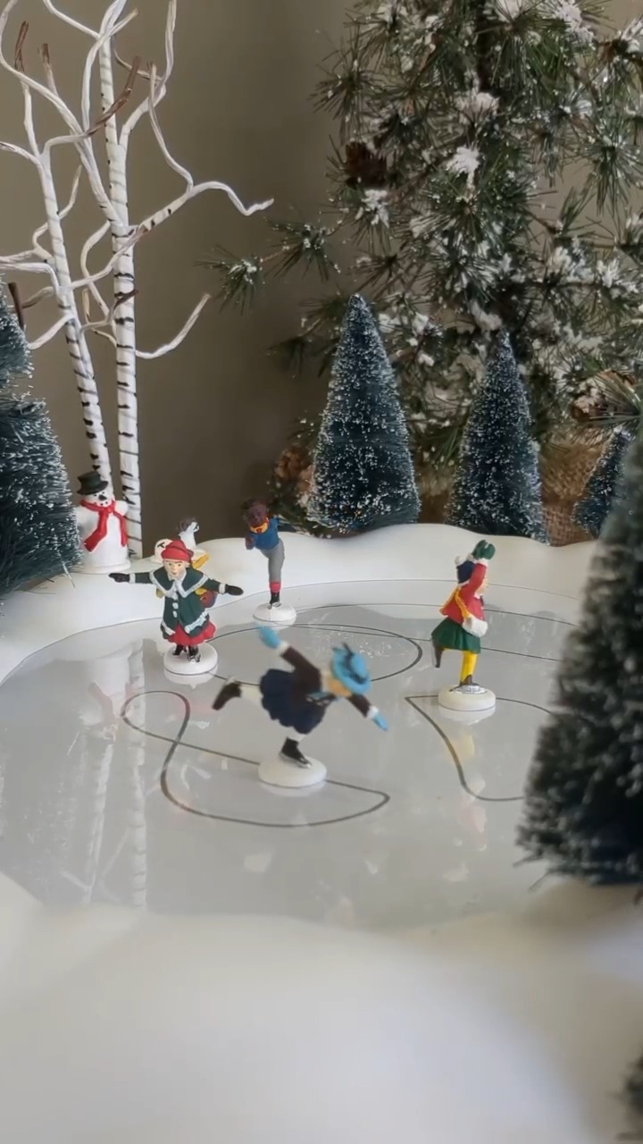 Glide into the Magic! Our Animated Skating Pond brings your Village to ...