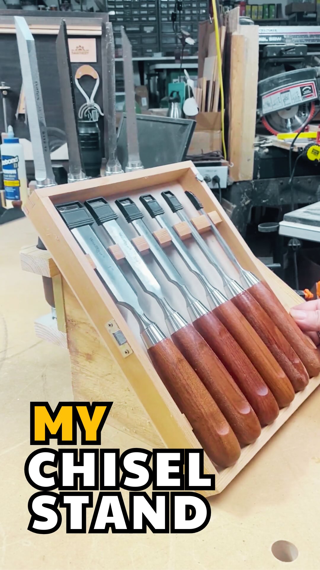 Customizing My Chisel Stand I decided to give my chisel setup a major ...