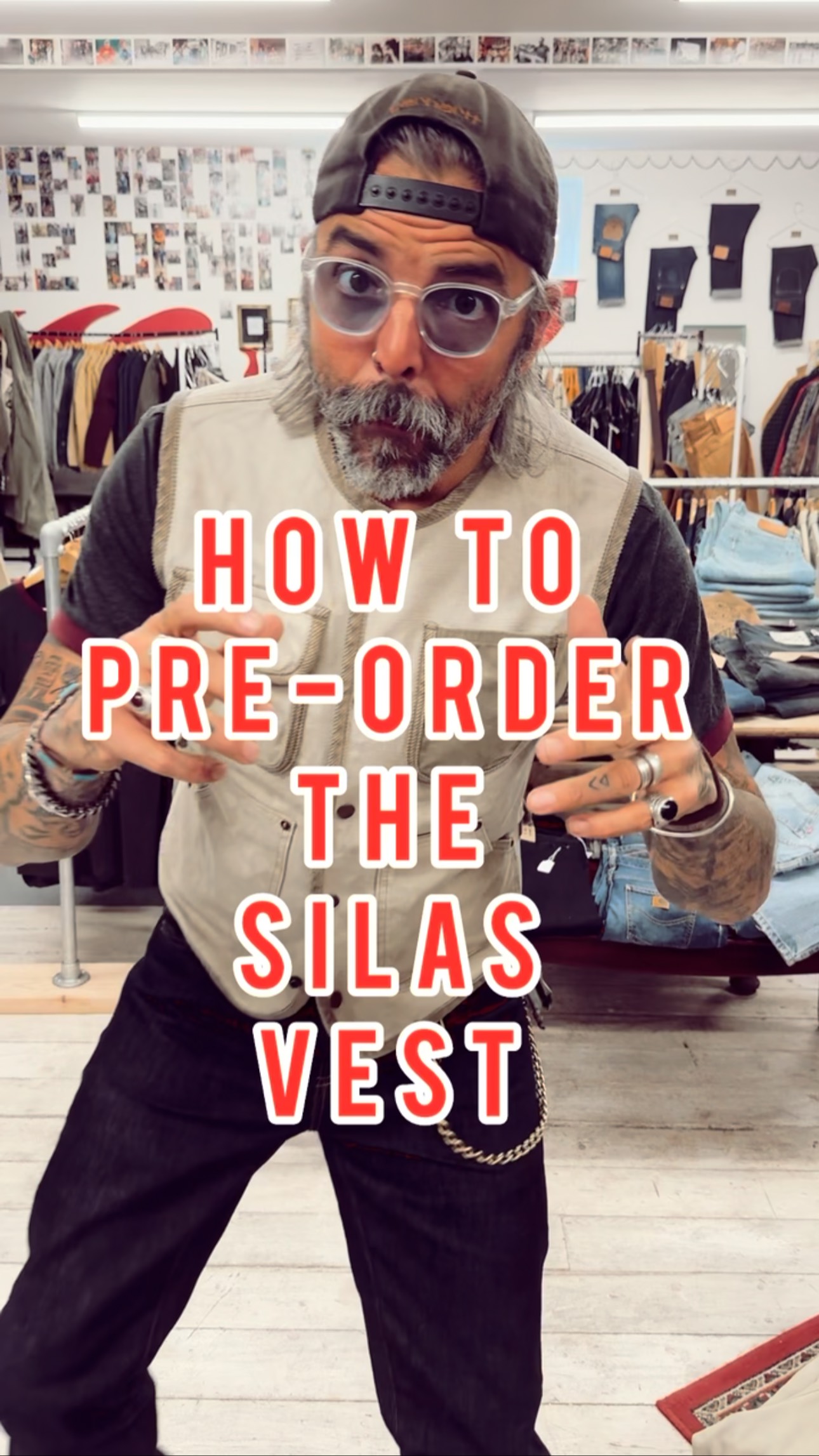 The Official BLS Black Denim Patch Vest Available tomorrow for 24