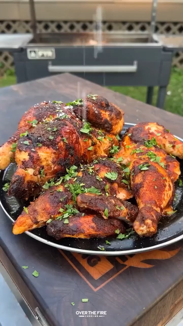 The only way to make rotisserie chicken | Over The Fire Cooking by ...