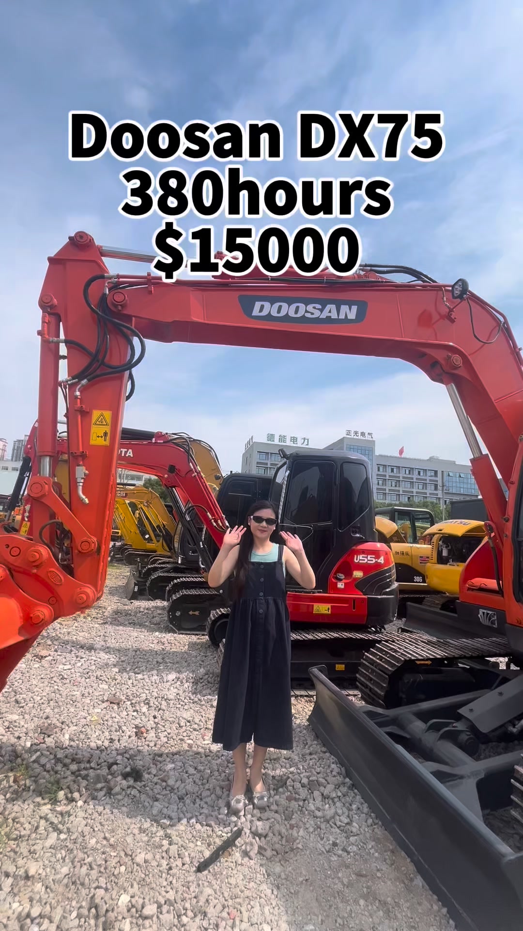 The DX75 series comprises 7.5-ton class compact crawler excavators