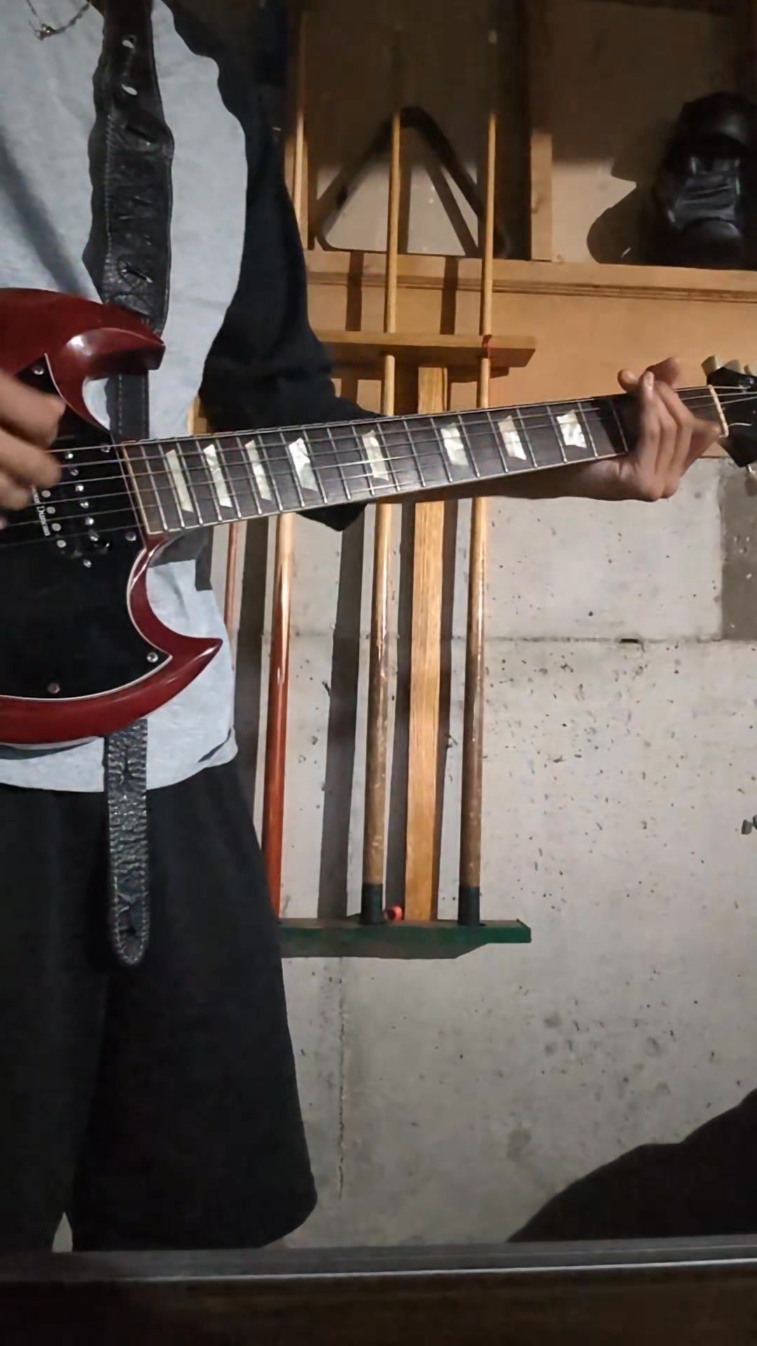 1988 Orville 61' SG guitar with modified pickguard