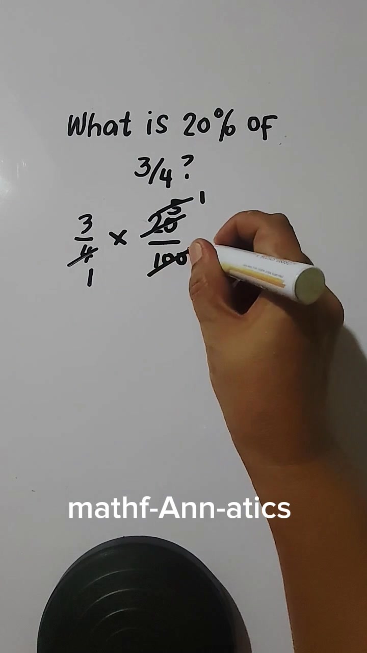 Percentage of a fraction.👍 ️ #learning #basic #percentage #numbers # ...