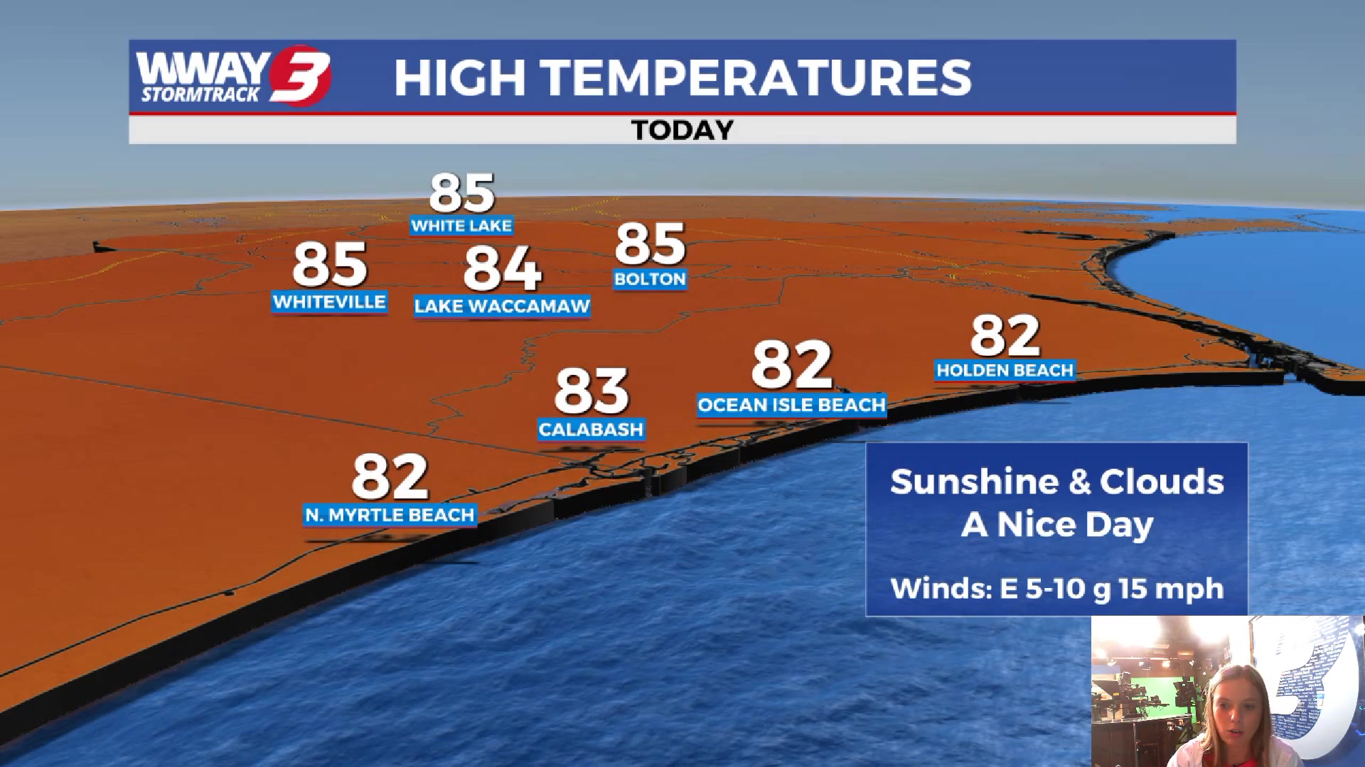 After a pleasant weekend in the Cape Fear, Meteorologist Summer Trolli ...