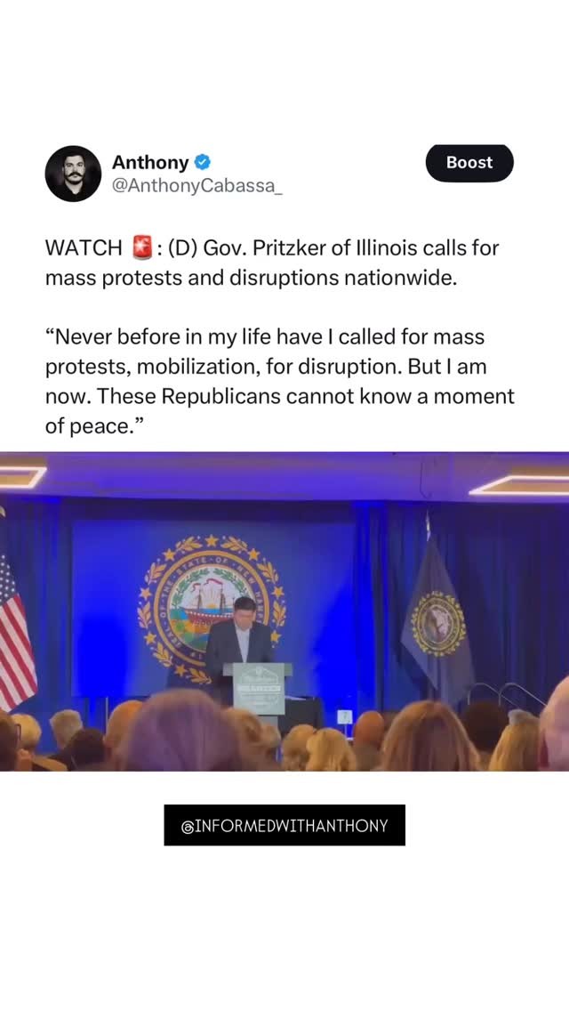 ICYMI: Governor of Illinois gets ovation and applause when he calls for ...