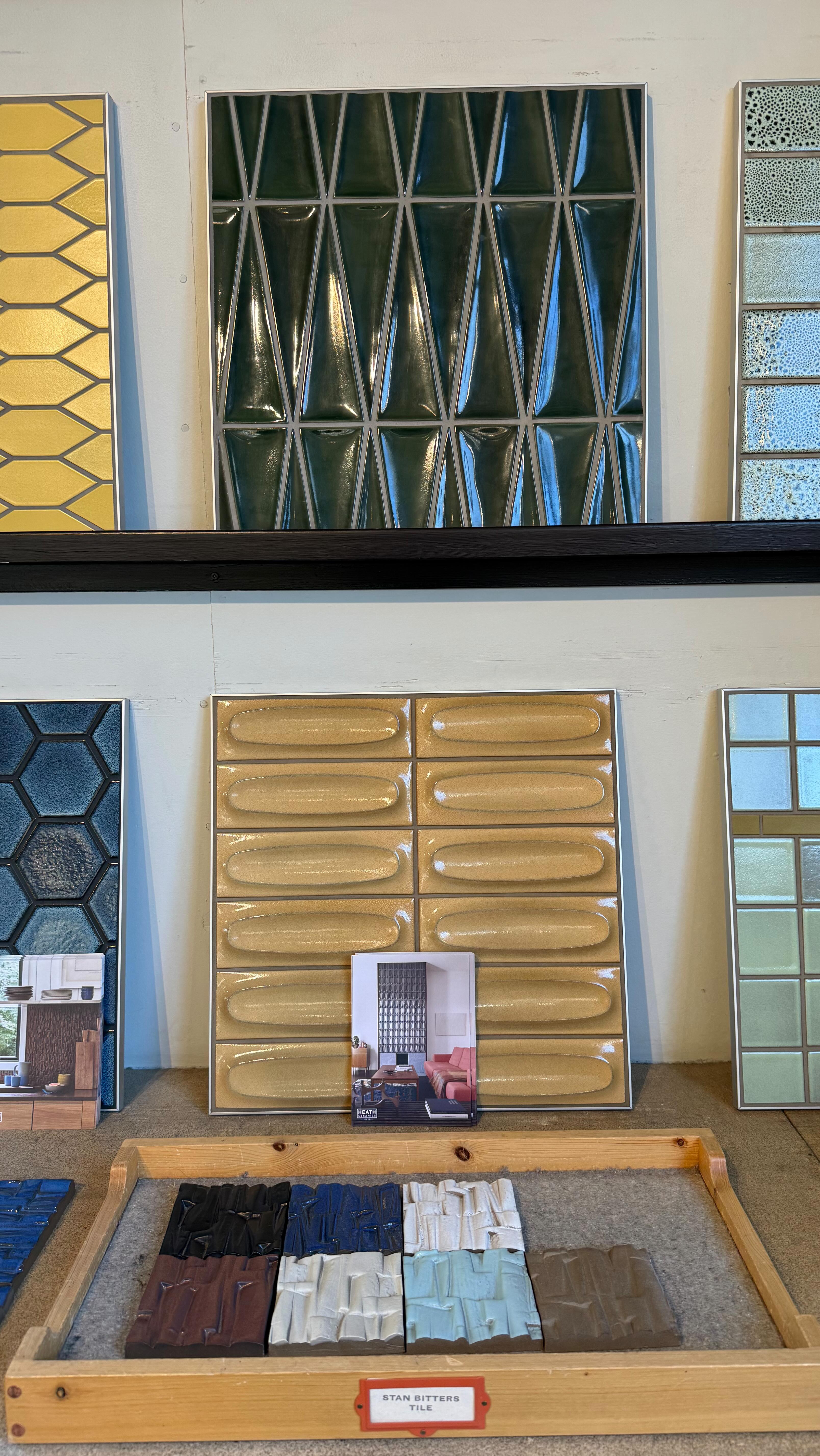 These Heath Ceramics jade glaze tiles have such a depth to them 
