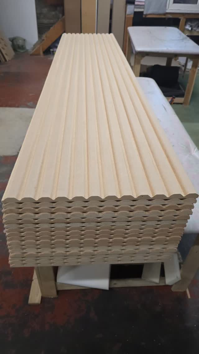 Ribbed MDF Wall Panels #ribbedpanel | Arc & Grain | Facebook