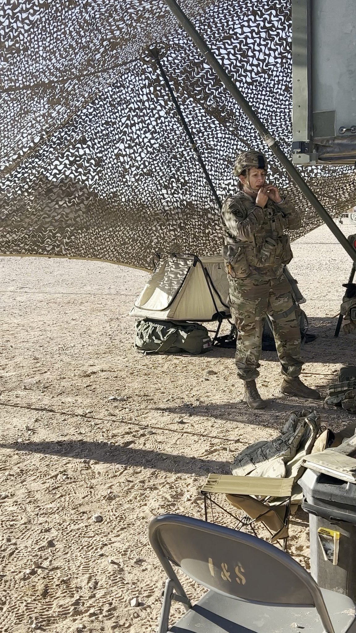 Lt. Col. Laura Weimer gives an overview of her role in 1st Armored ...