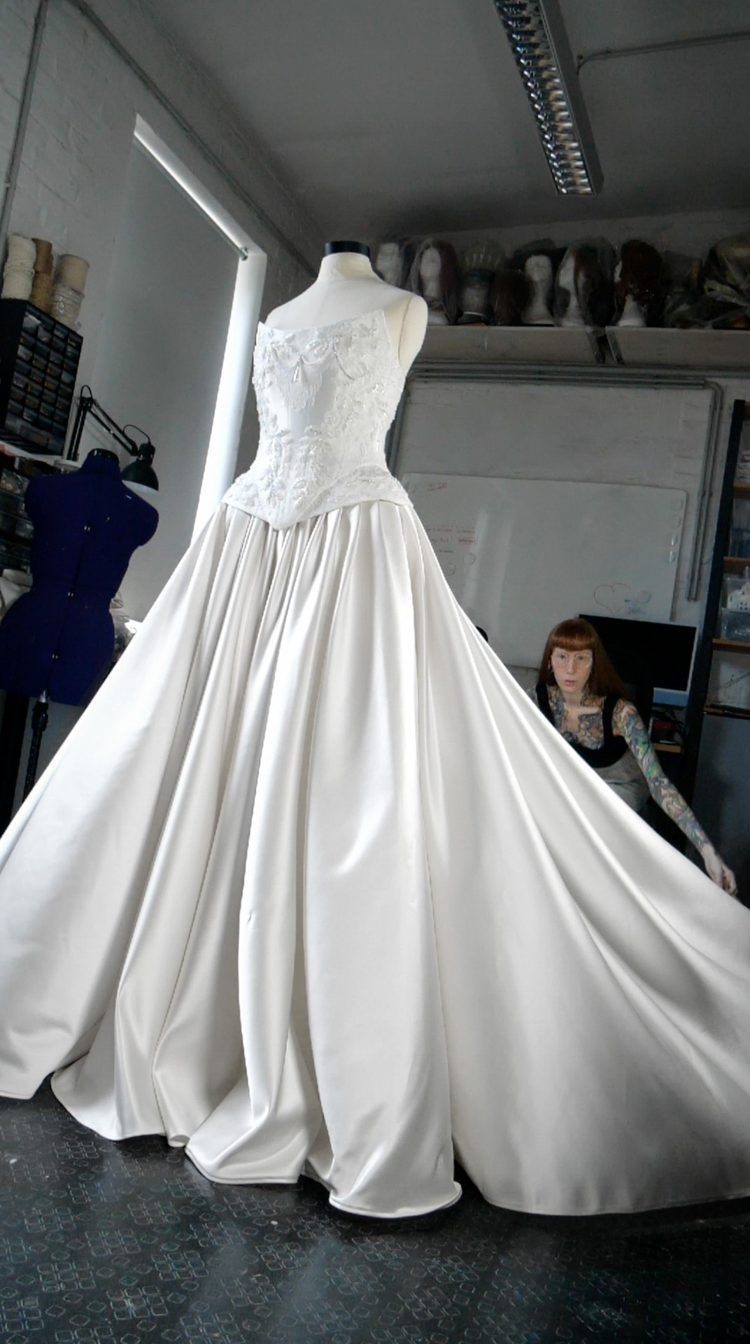 mia maples wedding dress designer I Sewed My *Own* Dress! 👰🏼‍♀️ #sewingproject #sewing #sewingmachine #sewinglove #sewingpattern #reels Colour:FLOATY BLUE Zombiecollection A Line Plus Size