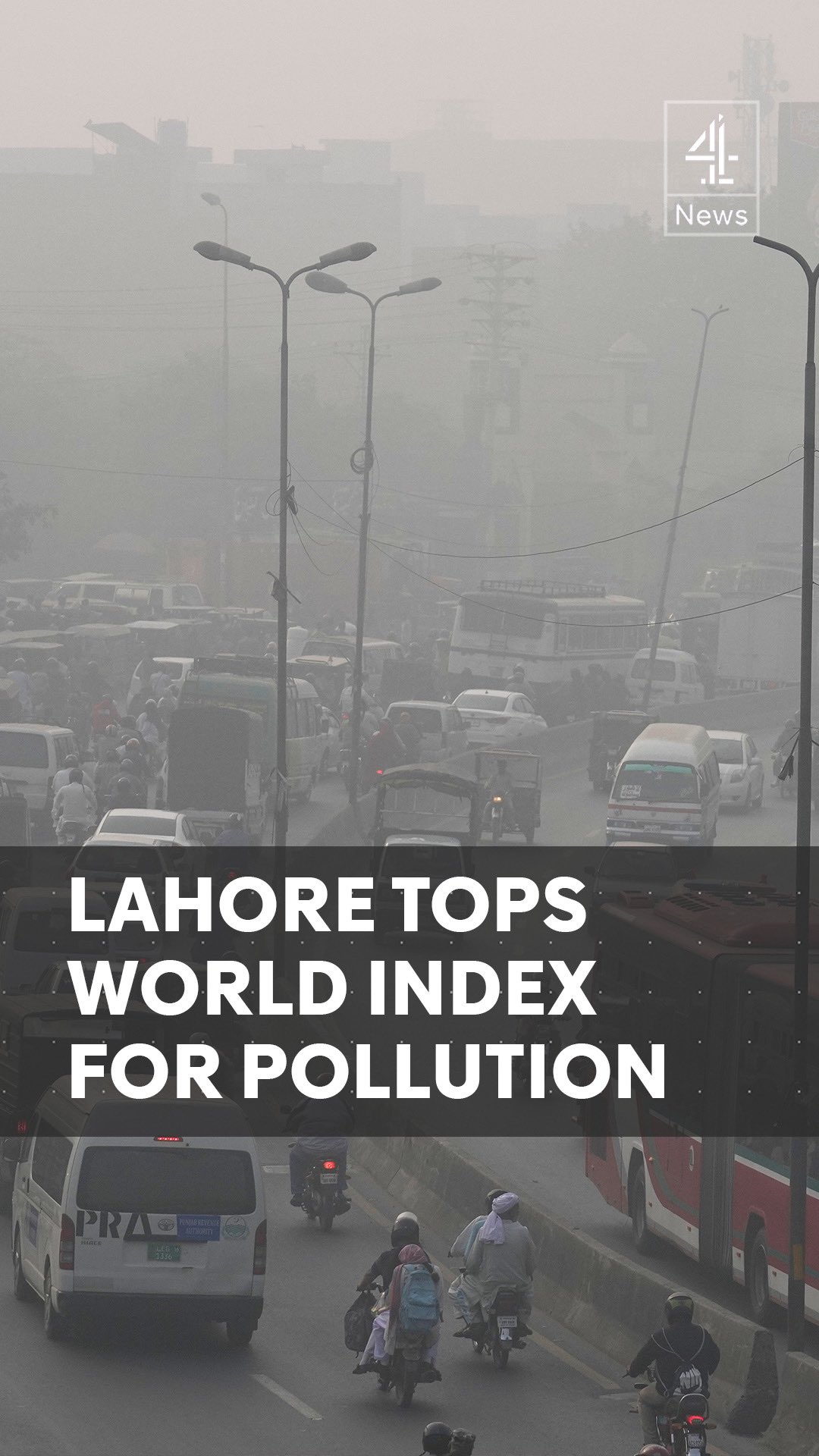 Pakistan’s eastern city of Lahore has been ranked the most polluted ...