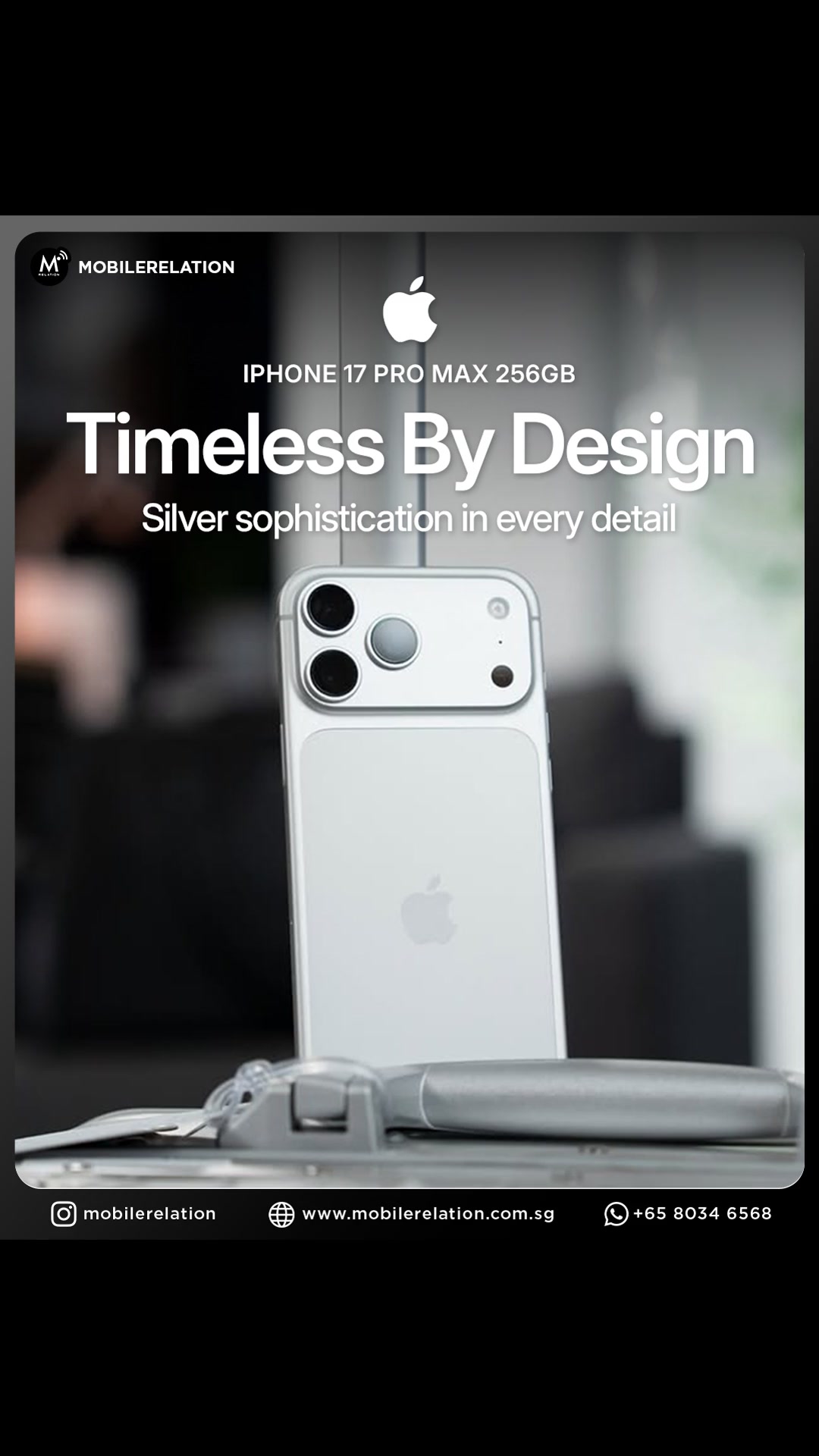 iPhone 17 Pro Max 256GB — Timeless By Design. Silver