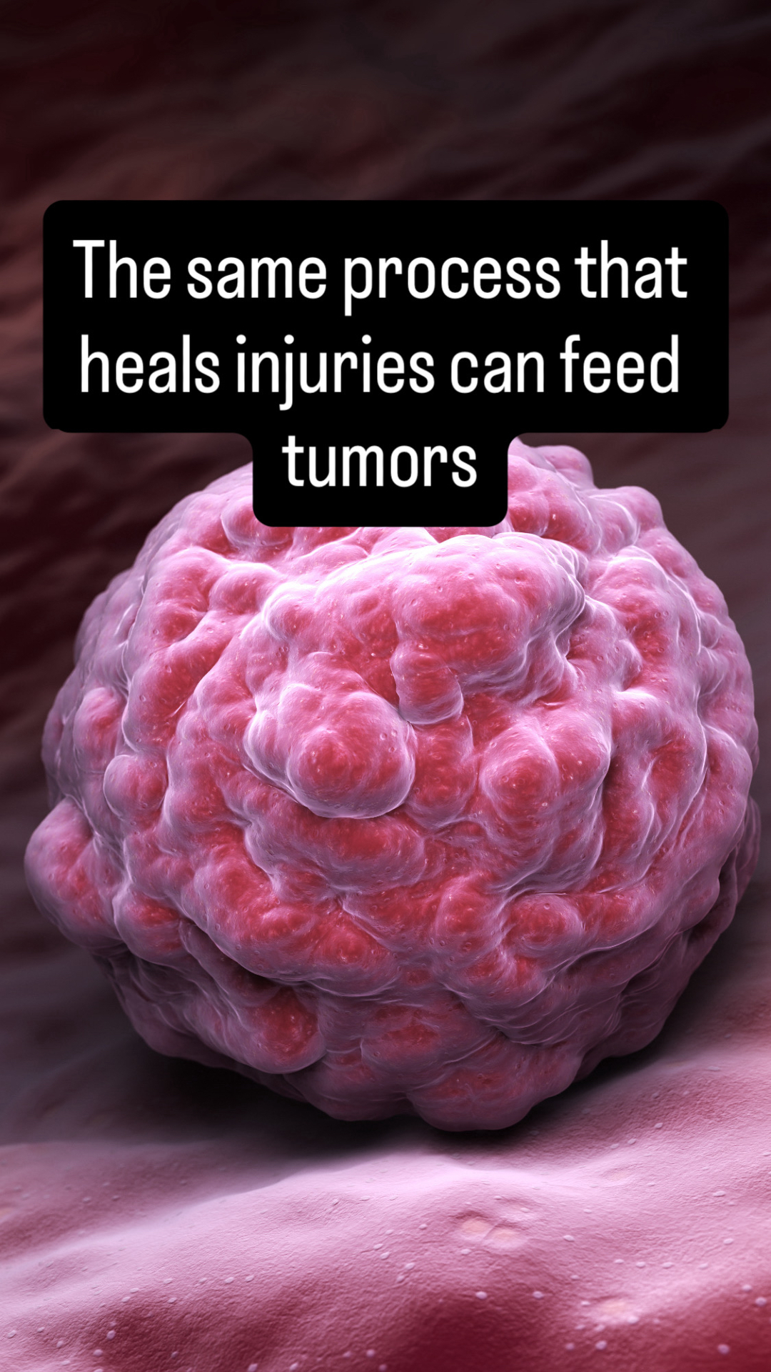 BPC-157 heals tendons by building new blood vessels., That's the whole appeal. Faster recovery, blood flow to tissue that barely gets any., Most people don't realize: tumors grow by building new blood 