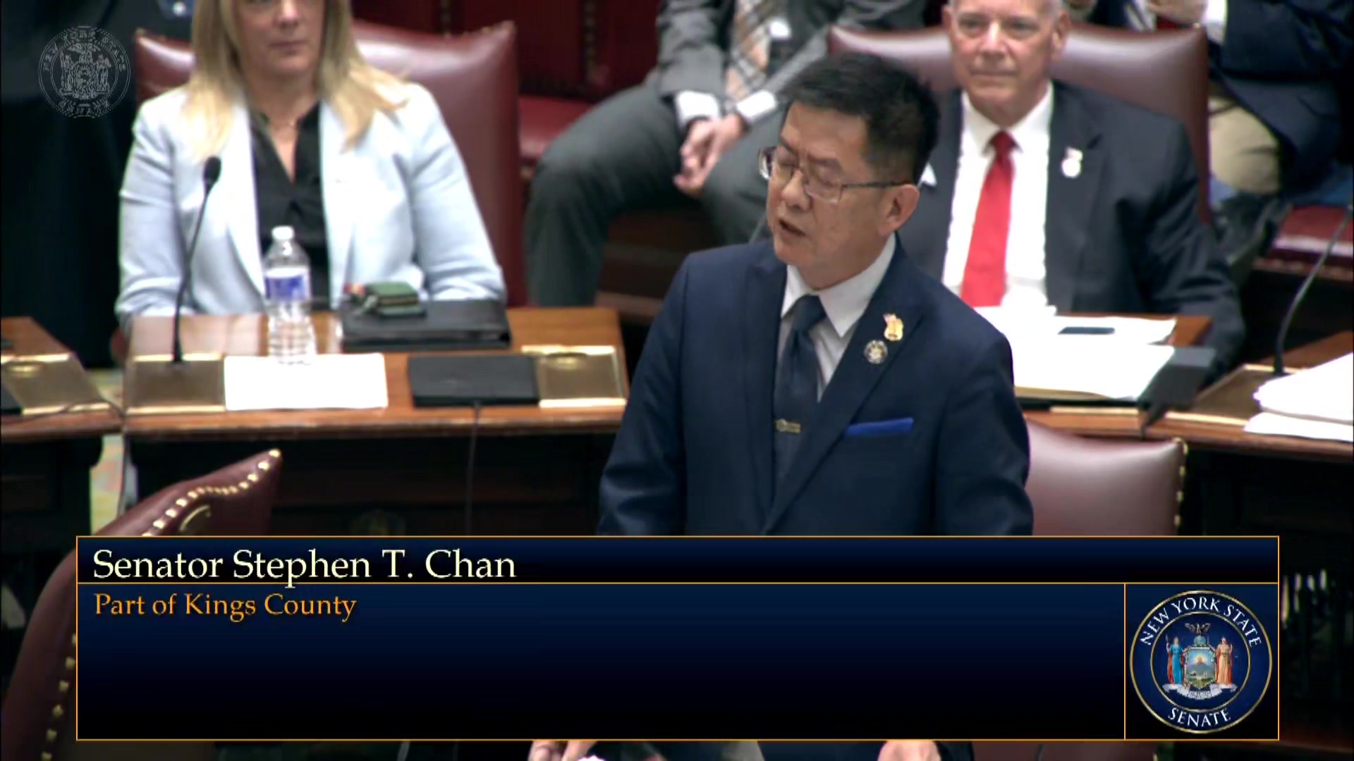 Speaking on the resolution to make May 19th Italian American Day. Lioni ...
