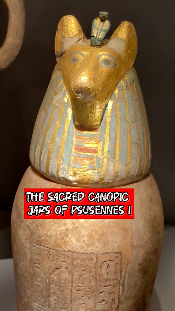 👁️ The Sacred Canopic Jars of Psusennes I — Guardians of Eternity ⚱️ ...