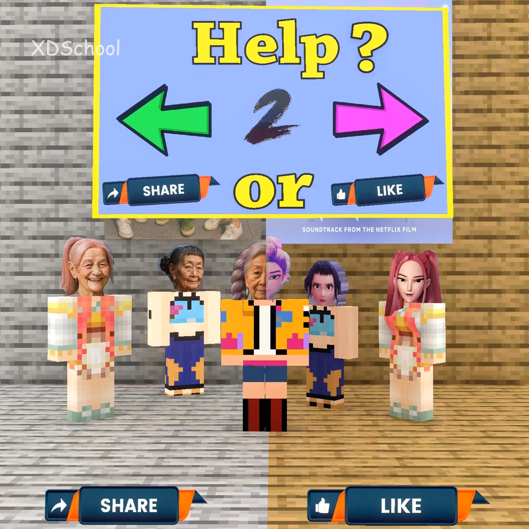 Rumi will be with young Mira or old Mira? #minecraft #shorts #facebook ...