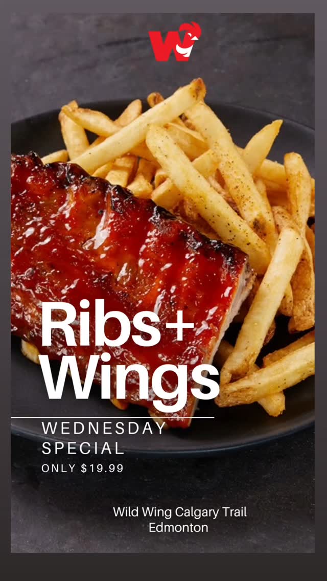 🔥 Feast Mode On! 🔥 Wednesdays just got better – enjoy our Ribs + Wings ...