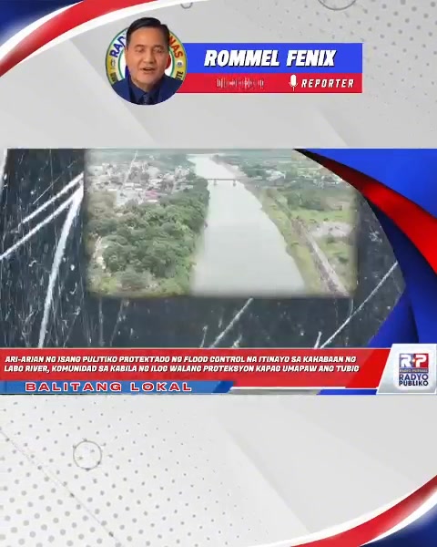 ARI-ARIAN NG ISANG PULITIKO PROTEKTADO NG FLOOD CONTROL NA ITINAYO SA ...