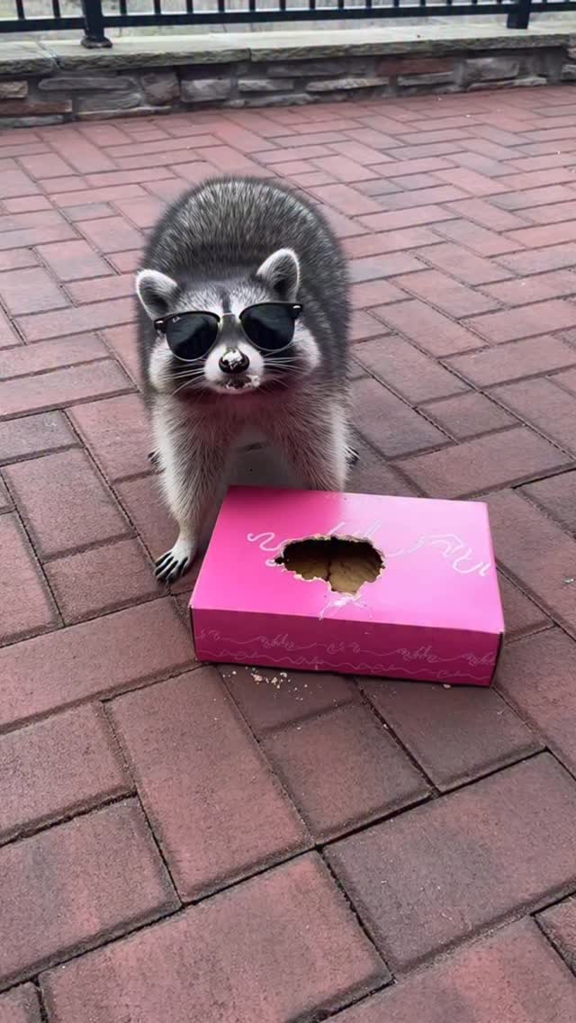 It was like this when I found it I swear. #raccoon #funny #viral ...