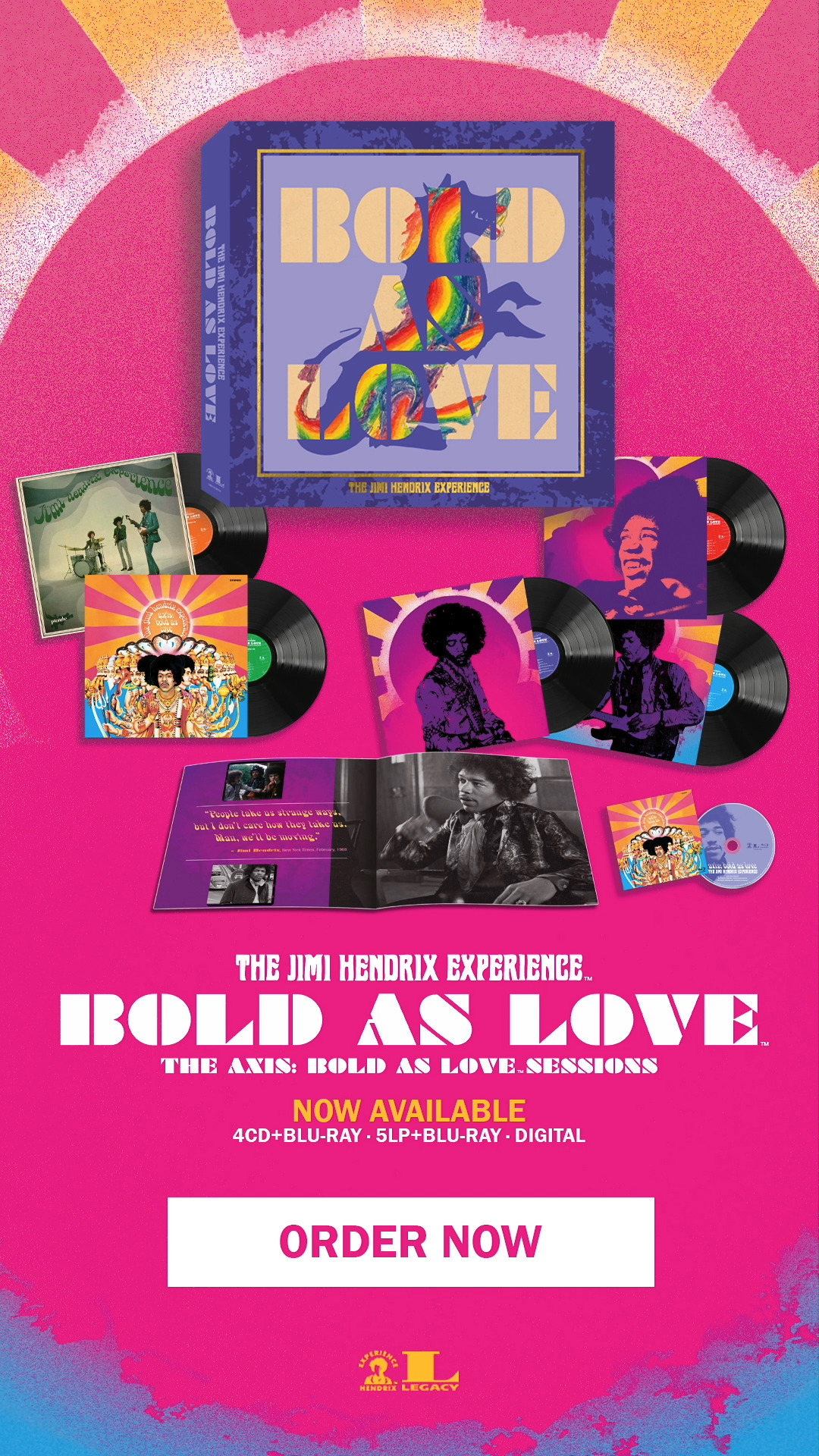The limited edition UHQR 200-gram clarity vinyl pressings of AXIS